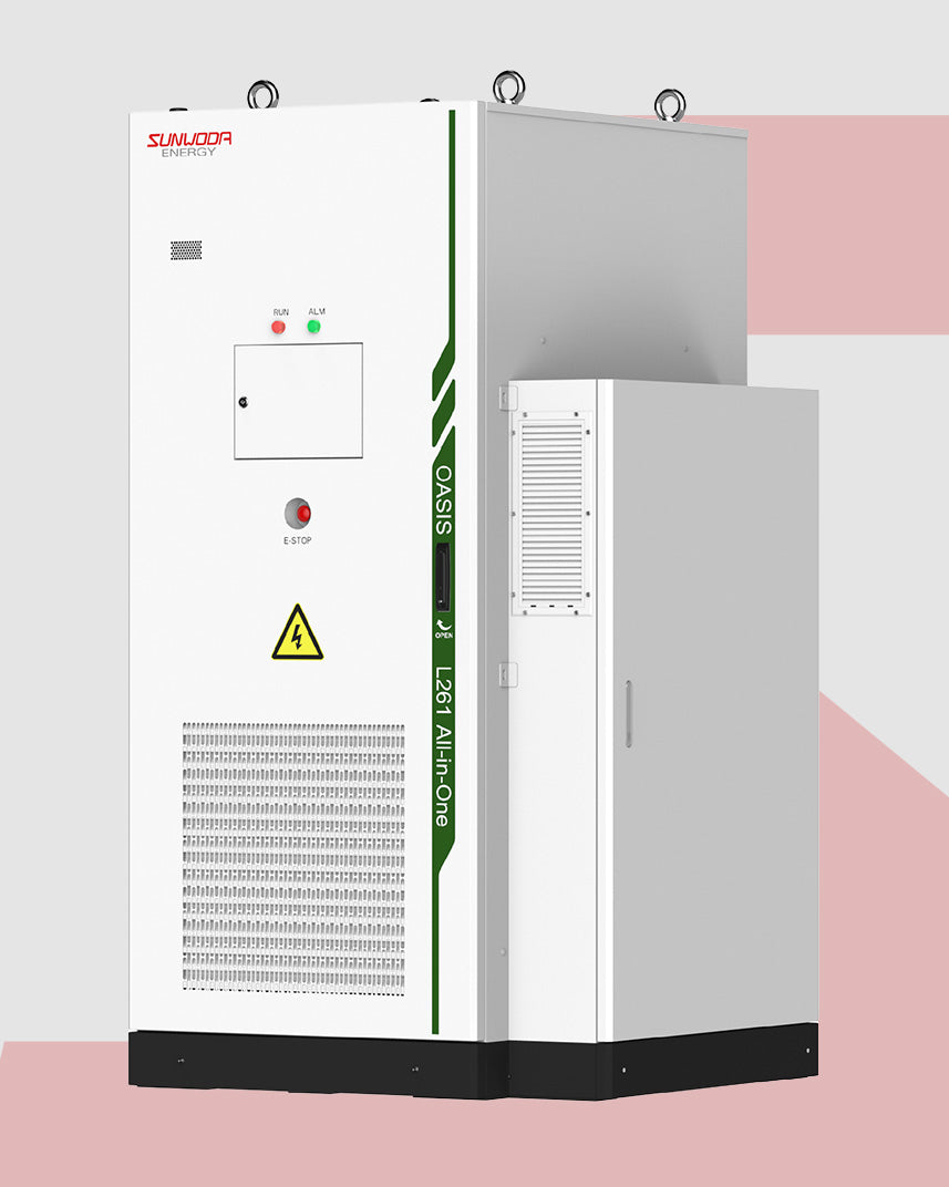 Sunwoda Oasis A261 All-in-One Gewerbe-Batteriespeicher (BESS), LiFePO4, flüssigkeitsgekühlt