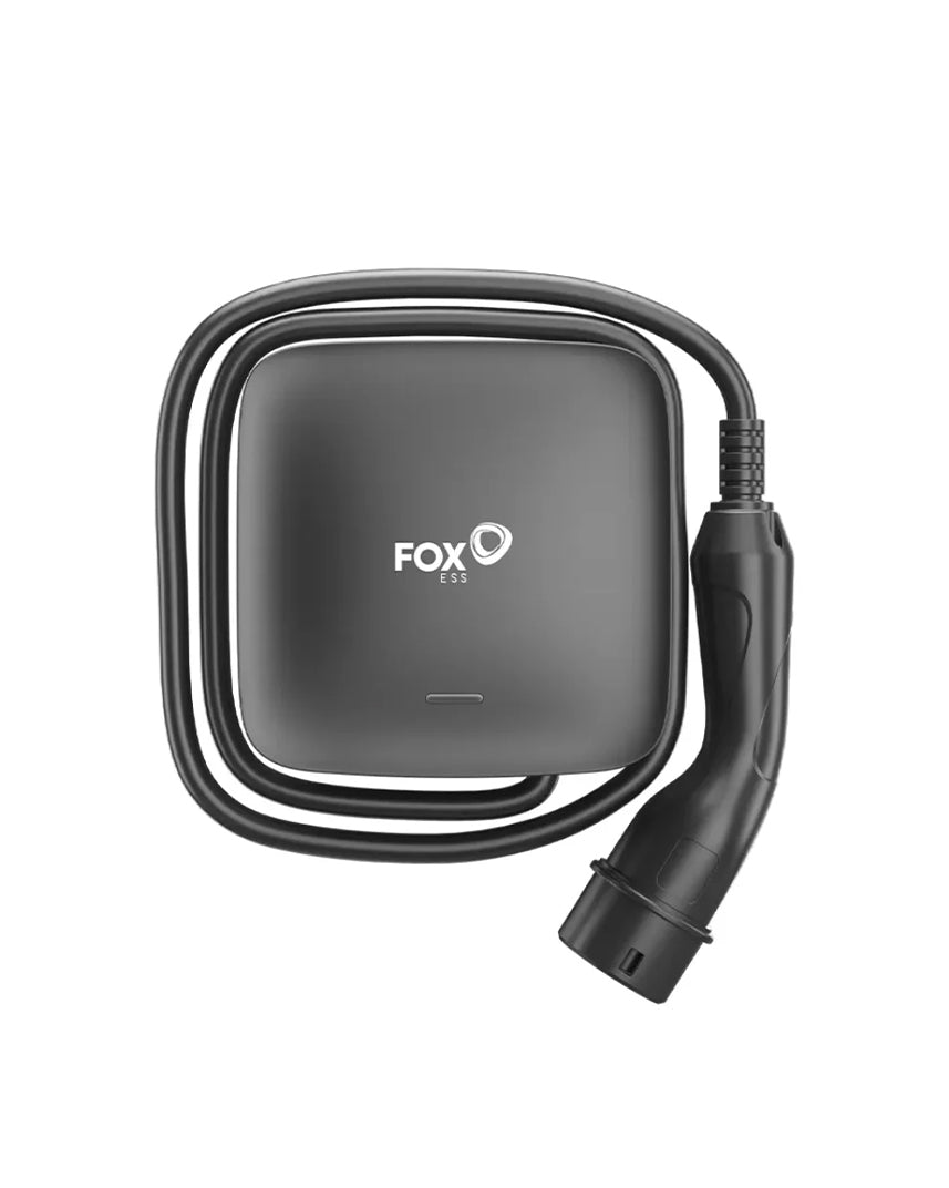 FoxESS Wallbox Serie L 11 kW, Typ-2-Ladekabel 6 m, schwarz