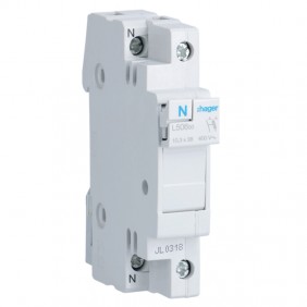 Hager L50600 Sicherungshalter 32 A 1P+N 10,3 x 38 1 Modul