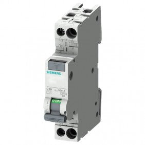 Siemens 5SV13131KK06 FI/LS-Schalter 6 A 1P+N 4,5 kA 30 mA C AC 1M