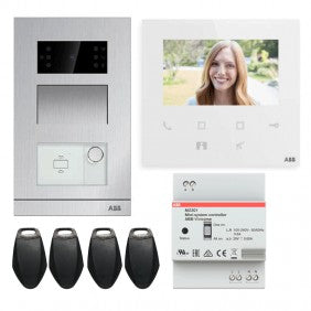 ABB M20481 Einfamilienhaus-Kit Videosprechanlage mit 4,3-Zoll-Monitor und WLAN-Wandhalterung WLK401B Zubehör