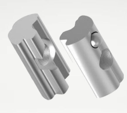Z-ECO Slide nut with ball M8 ZE-4-9-1004