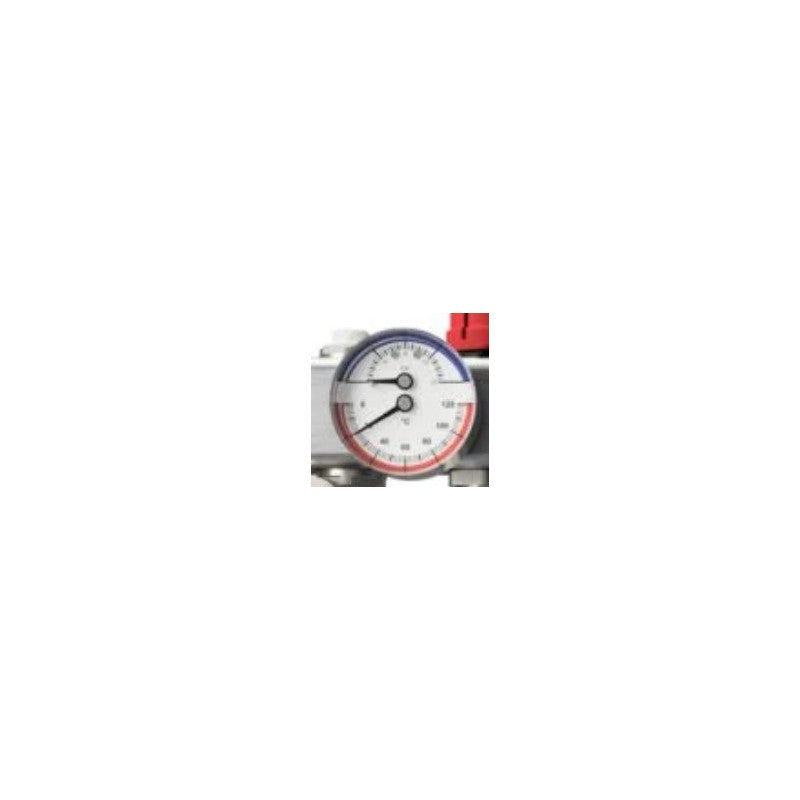 Solarics Warmup Ersatzteil Verteiler S3 - Thermomanometer - Aufwärmen - WHS-M-S3-Gauge – Hydraulische Fußbodenheizung