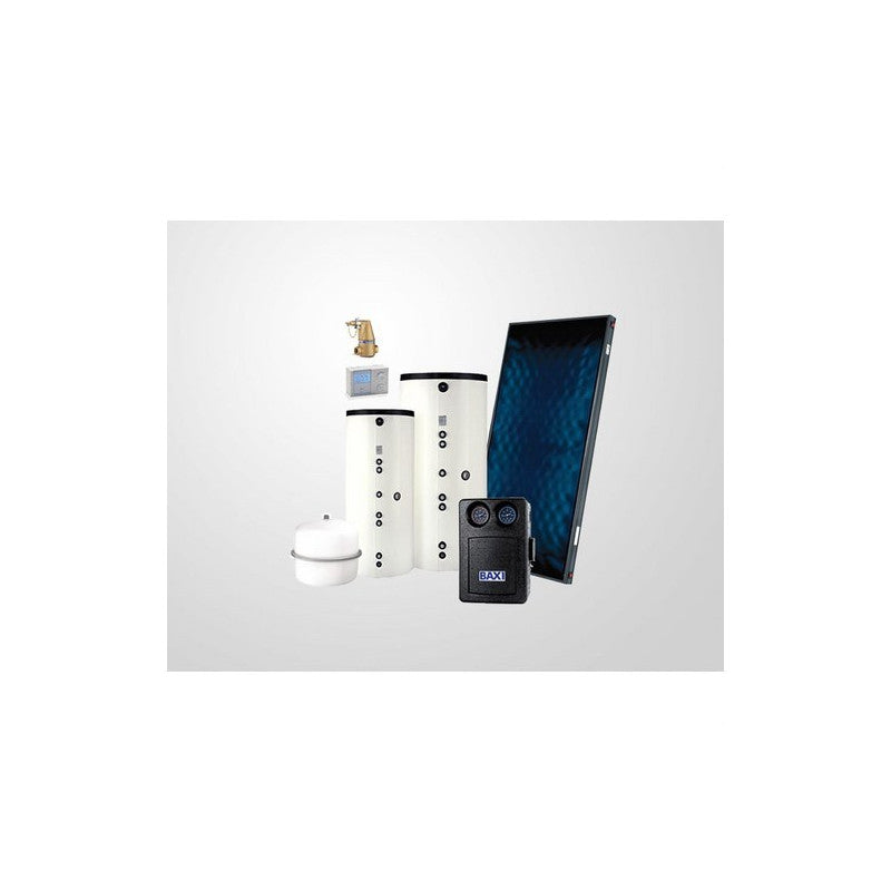 Solarics Baxi 144811026 – Solar Easy 1000 8 Sol 200 Warmwasser/Heizung Schrägdach