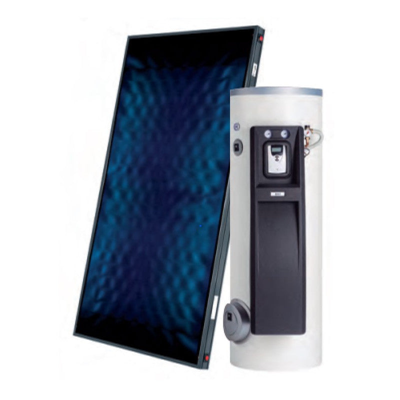 Solarics Baxi 7655784 – Solar Easy Slim 300 2 Slim 200 Flachdach ohne Rohrleitungen