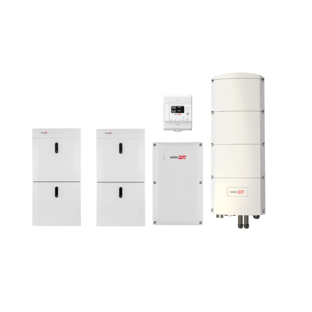 SolarEdge noodstroompakket voor Heimanwendung met SE10K-RWB48 en 18,4 kWh