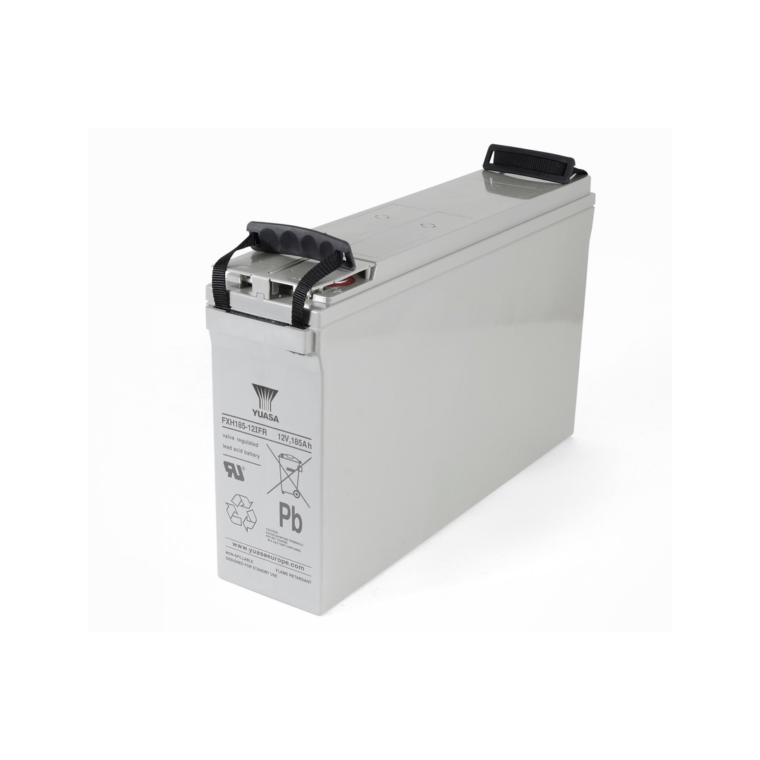 YUASA FXH185-12IFR – 12V 185Ah AGM-Batterie | Design Life 12+ Jahre nach EUROBAT – Hochleistungsakku für USV & Industrie