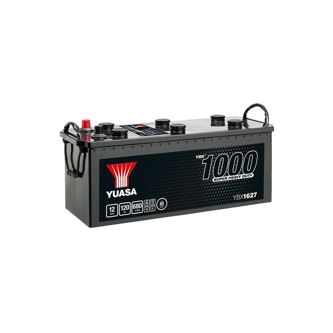 Yuasa Autobatterie YBX1627 – 12V 120Ah 680A – Leistungsstarke Starterbatterie für Nutzfahrzeuge & PKW