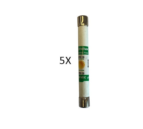 Solarics_DIVERSE Wechselrichter DC FUSE FÜR KACO COMBINERBOX 20 A 10 X 85 MM, 1500 V, VPE: 5