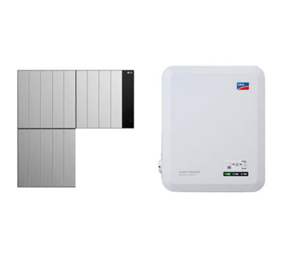 Solarics_LGS + SMA Solarspeicher FLEX STORAGE 8.6 + SUNNY TRIPOWER SE 8.0 HV-SYSTEM, 8,6 KWH NUTZBAR, 3-PHASIG