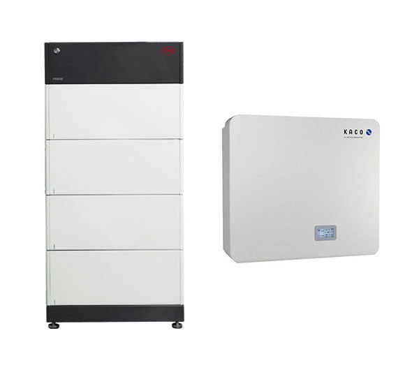 BYD + KACO Solarspeicher B-BOX HVS 7.7 (7,68) + BLUEPLANET HYBRID 10.0 TL3 HIGH VOLTAGE LITHIUM-IONEN-BATTERIESPEICHERSYSTEM