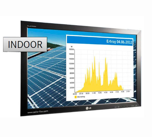 Solarics_SOLARFOX Wechselrichter SOLARFOX DISPLAY SF-300 32" GROSSDISPLAY MIT LED-WIDESCREEN FÜR INNENBEREICH