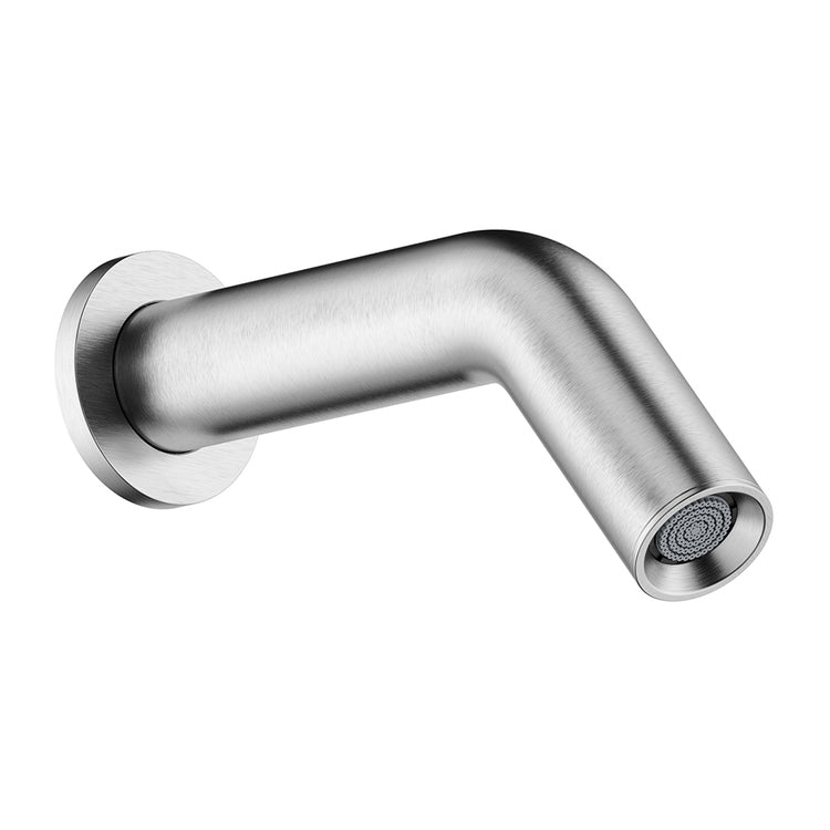 Nobili Dusche Wandbrause T. 22 cm aus Messing, gebürstete Edelstahloberfläche SHOWER AD139/137IX