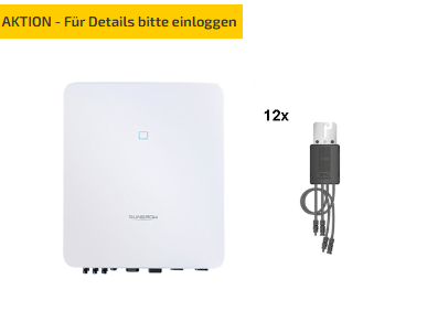 Sungrow + BRC Solar Wechselrichter SH5.0RT-V112 + 12x Power Optimizer M500/14