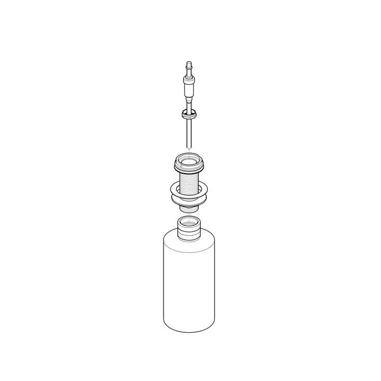 Keuco Seifenspender 500 ml, geeignet für Flüssigseife und flüssige Desinfektionsmittel sowie Desinfektionsgel 14949000100