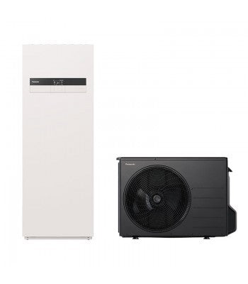 Panasonic Aquarea Hochleistungs-All-in-One-Wärmepumpen-Set, 185 l, einphasig, K-Serie R32 – KIT-ADC09K3E5