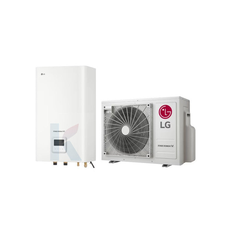Solarics Lg HU041MR.U20 + HN0613M.NK5 – Split Therma V medium temperature Wärmepumpe mit Hidrokit R32