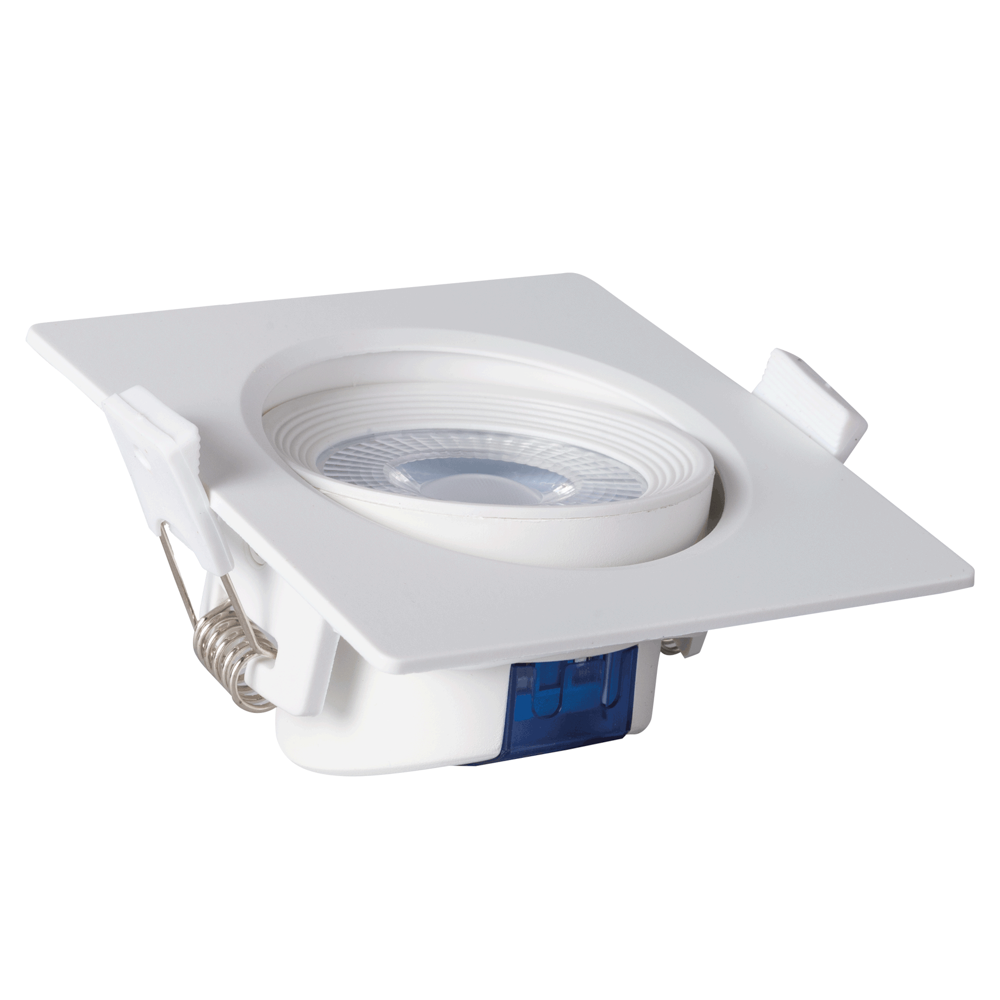 Erste LED-Einbaustrahler Optimus quadratisch, 5 W, 2700 K
