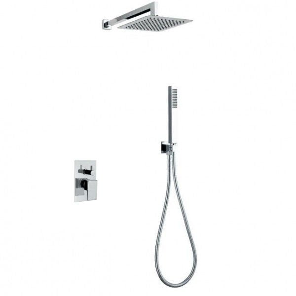 Keller TAPS komplettes Duschset Square SQ14019/25 CR verchromt
