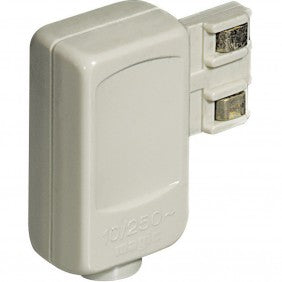 Bticino 2200NA Schutzkontakt-Stecker 2P+E Zubehör 10 A irreversibel elfenbeinfarben