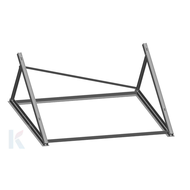 Solarics Daikin 162060 – Struktur for 1 EKSH26P Kollektor in Flat Cover with Adjustable Tilt 30º-60º