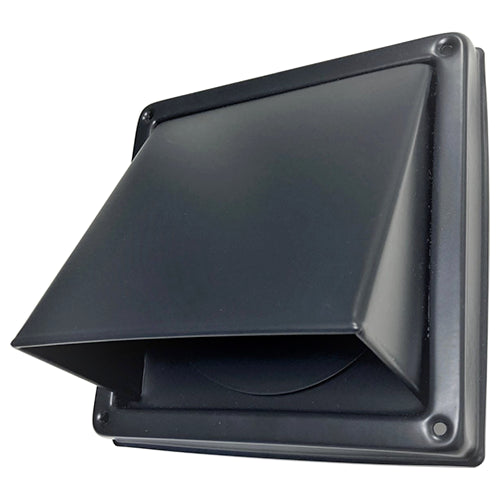 Paneir SUA 100 BL – Rückschlagklappe, Edelstahl schwarz, Rohr 100 mm