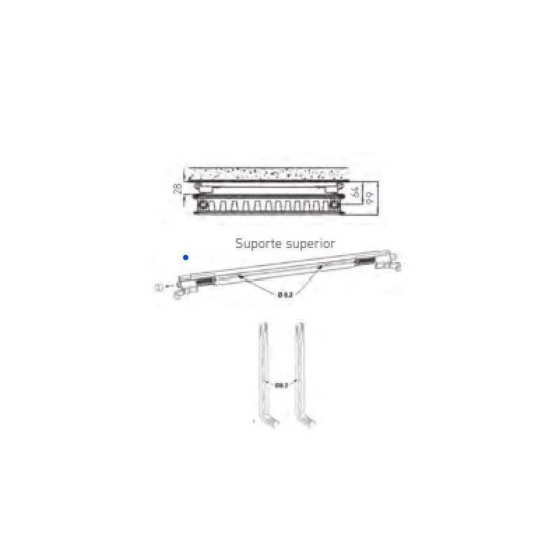 Solarics Baxi 7664777 – Anschraubbarer Stützsatz Genius PV 600 S