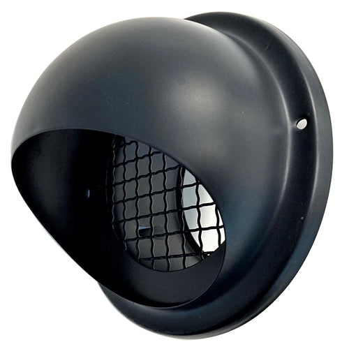Paneir SV 150 BL – Design-Lüftungsgitter, Edelstahl schwarz, Rohr 150 mm
