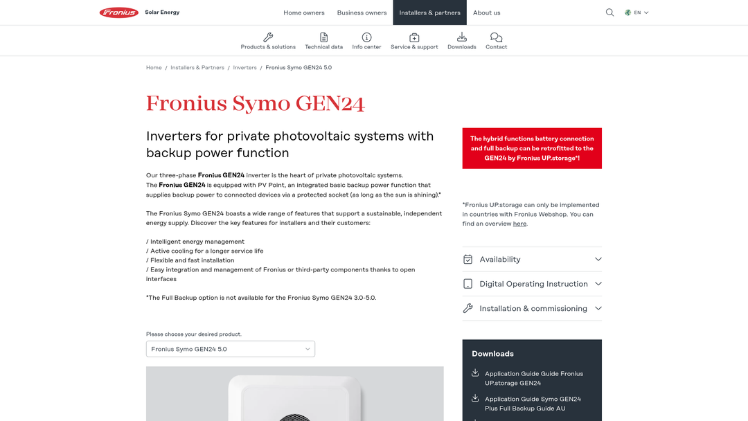 Fronius Symo GEN24 8.0 Wechselrichter