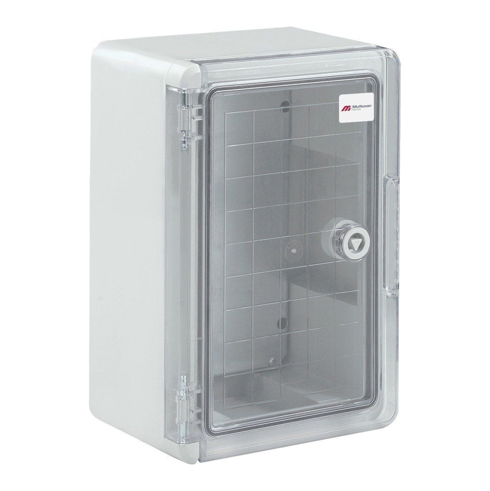 Mutlusan Verteilergehäuse ABS transparent 18 TE, IP65