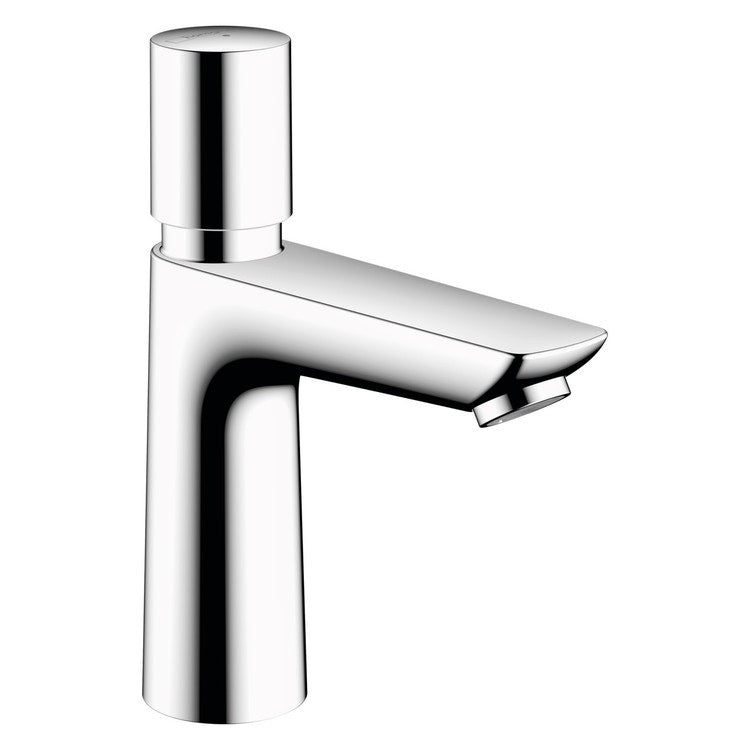 Hansgrohe Zeitgesteuerter Wasserhahn, für kaltes Wasser oder voreingestellte Temperatur, Chromoberfläche TALIS E 71719000