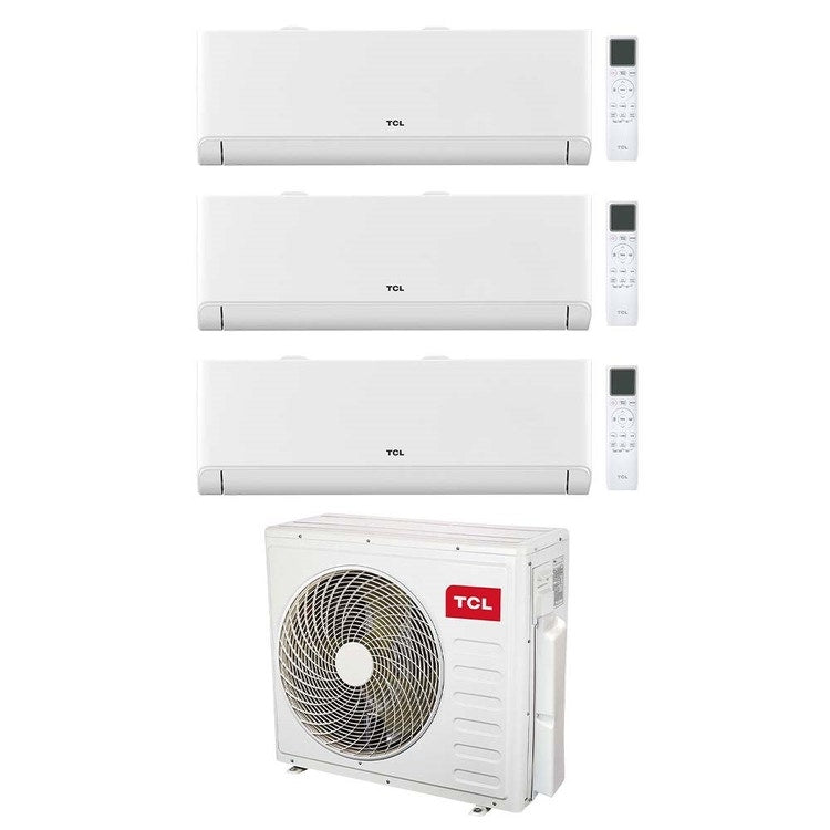 TCL 3-fach-Split-Klimagerät BreezeIN P5, Wandgerät, Inverter, WLAN, Weiß – Außengerät R32 12,2 kW, Innengeräte 9000+12000+12000 BTU MT4250+SN[09|12|12]P5S0