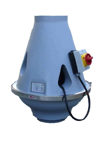 Venplast TCV 254 230V PTC PE – Säurefester Dachventilator, Ø 200 mm, 0,12 kW, 230 V
