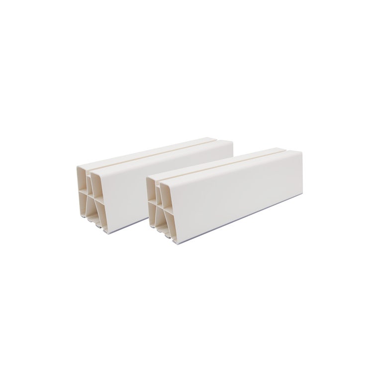 Tecnogas Bodenstützen für Motorkondensatoren, L. 45 H. 10 T. 8 cm, Weiß (1 Stück) 11217