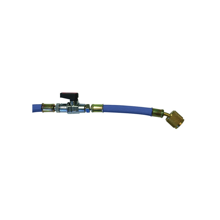 Tecnogas Flexibler Schlauch 1/4 SAE x 5/16 SAE, für Vakuum und Befüllung, für Gas R22-TR422 B-R404 A-R407 C-R134A-R410 A, Blau 11495