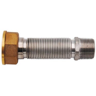 Tecnogas Flexibler, dehnbarer Schlauch 11/4” AG x 1” IG, für den Anschluss von Zählern, mit Verkleidung 16182