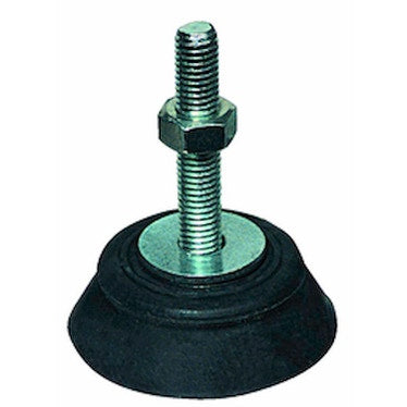 Tecnogas Anti-Vibrationsfüße für den Boden, 4x4cm, schwarze Farbe (Packung mit 4 Stück) 11221