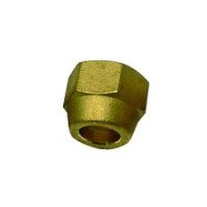 Tecnogas Muffen für Anschluss mit Zollgewinde, 1/4', Bohrung 6,35, aus Messing 11350