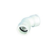 Tecnogas Bogenwinkel 45°, Ø 25 mm, Weiß 62013