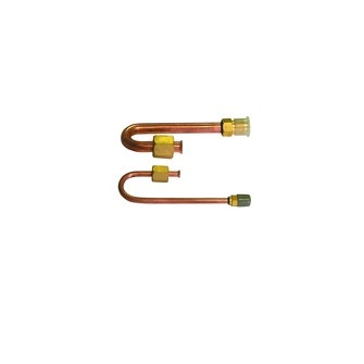 Tecnogas Anschluss Dicke 1 mm, 180°-Umkehr, 1/4' AG, aus Kupfer 11376