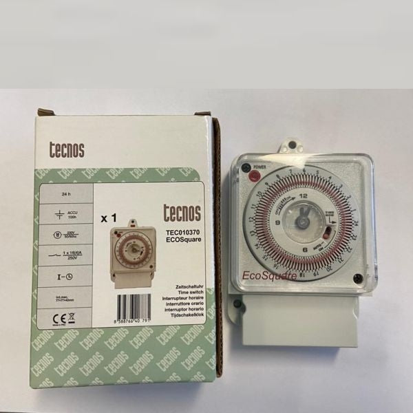 Zeitschaltuhr Tagesschalter Technos Ecosquare TEC010370