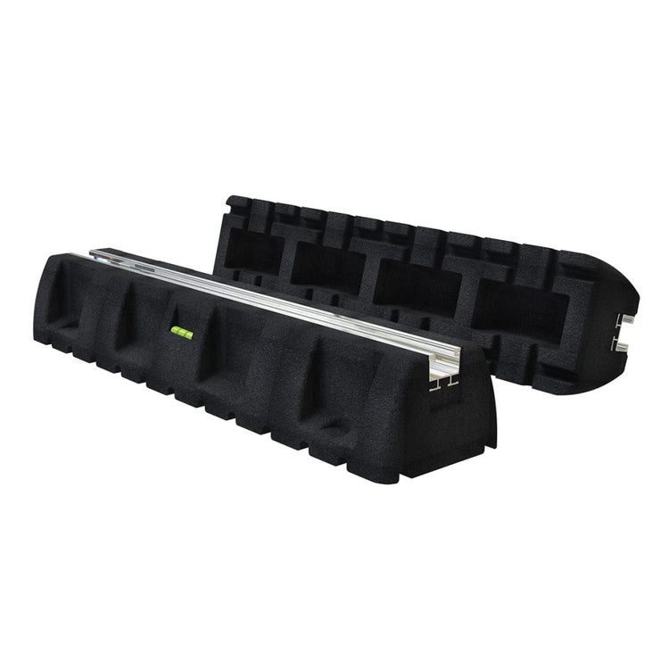 Tecnosystemi Bodenstehende Basis L. 14 H. 9,5 T. 100 cm, antivibrations aus vulkanisiertem Gummi, Tragfähigkeit 650 kg (2 Stück) EXTREME 100- 20" 1000, 11105066V