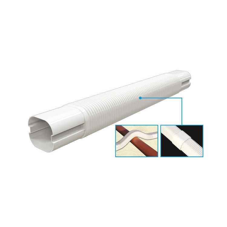 Tecnosystemi New Line flexibler Schlauch L. 6 H. 5,2 T. 52 cm, Weiß EXCELLENS MF 60-EXC N11124495