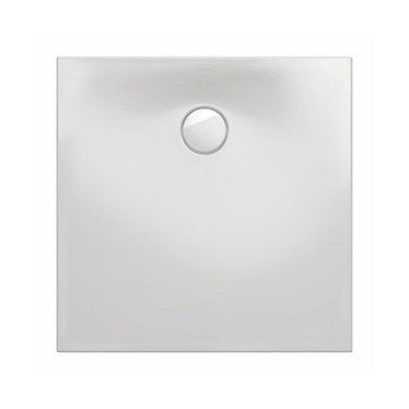 Duravit Bodengleiches Duschbecken quadratisch 100 cm, mit vormontierter wasserdichter Folie und Antirutsch, Weiß glänzende Oberfläche TEMPANO 720189000000001