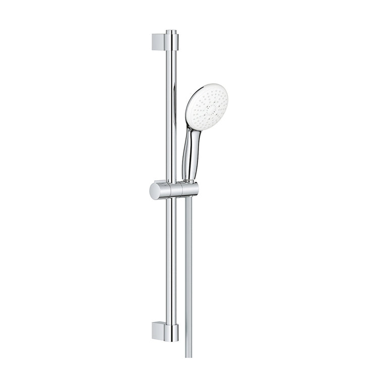 Grohe Duschset mit Duschstange H. 60 cm, Einhebelmischer Tempesta 110 28419003 3 Strahlen und 175 cm Schlauch, mit Verbrühschutzsystem, Chromoberfläche 27644003