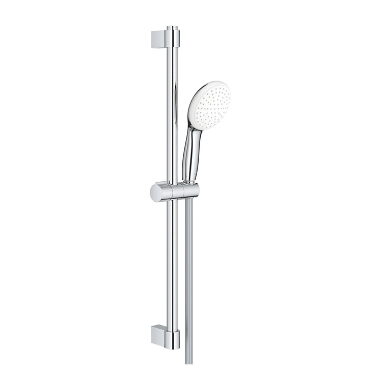 Grohe Duschset mit Duschstange H. 60 cm, Tempesta 110 Einhandbrause 27923003 Einzelfunktion und 175 cm Schlauch, mit Wassersparfunktion und Verbrühschutzsystem, Chromoberfläche 27924003