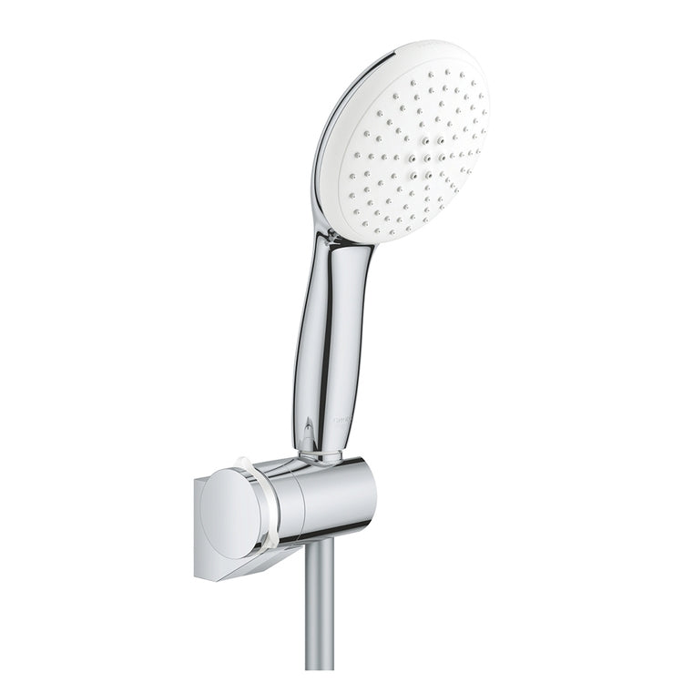 Grohe Duschkopf-Set mit 2 Strahlen, mit Tempesta 27597003 Duschkopf, verstellbarer Wandhalterung und 175 cm Schlauch, wasserreduzierend, Chromoberfläche TEMPESTA 110 2760130E