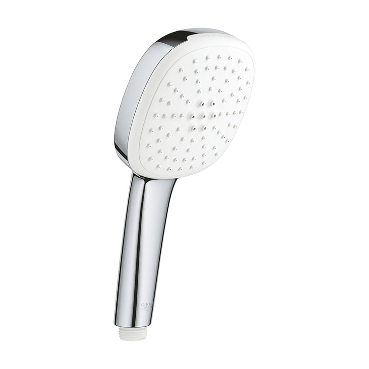 Grohe Duschbrausegriff mit 2 Strahlarten, mit reduziertem Wasserverbrauch, Chromoberfläche TEMPESTA CUBE 110 2757130E