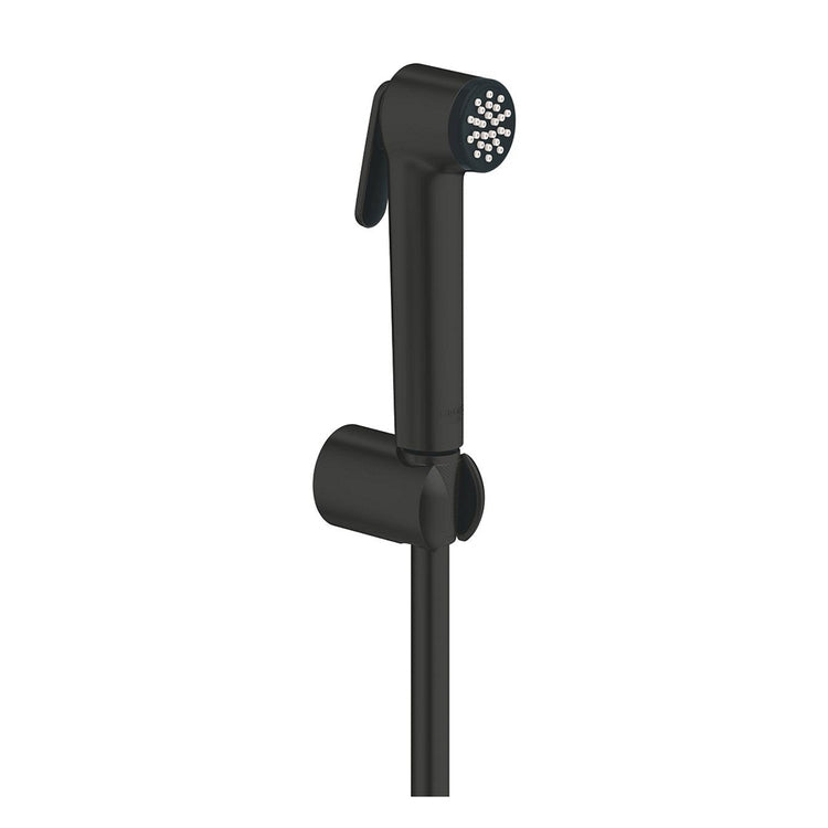 Grohe Bidetbrause 30 Komplettset mit Duschkopf, Wandhalterung und 125 cm Schlauch, Farbe Schwarz matt TEMPESTA-F 1025302431