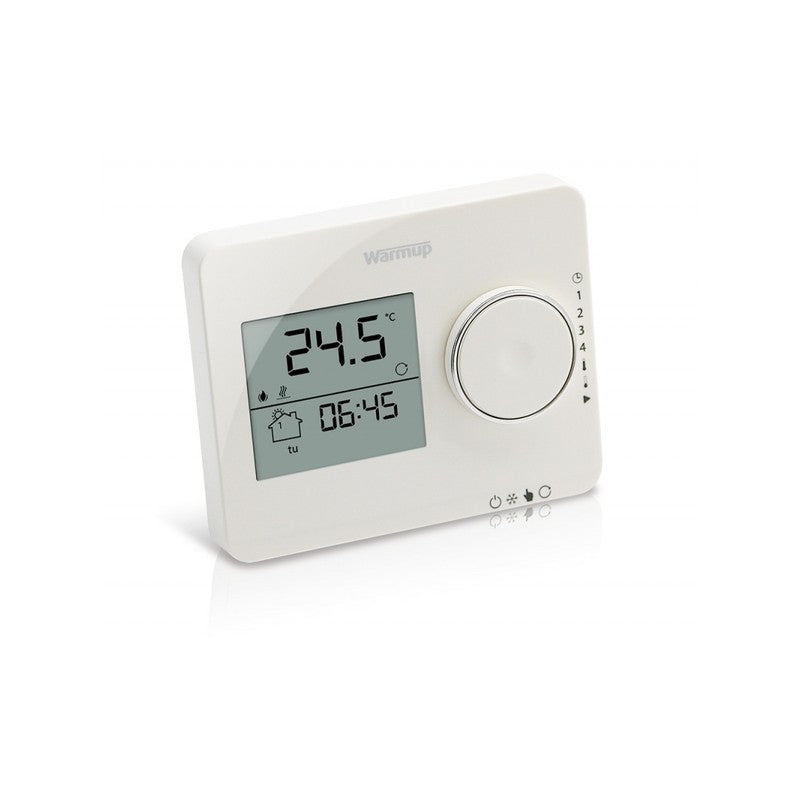 Solarics Warmup Programmierbarer Tempo-Thermostat – Blanco – Aufwärmen – ELT-CW – PRE – Elektrische Fußbodenheizung